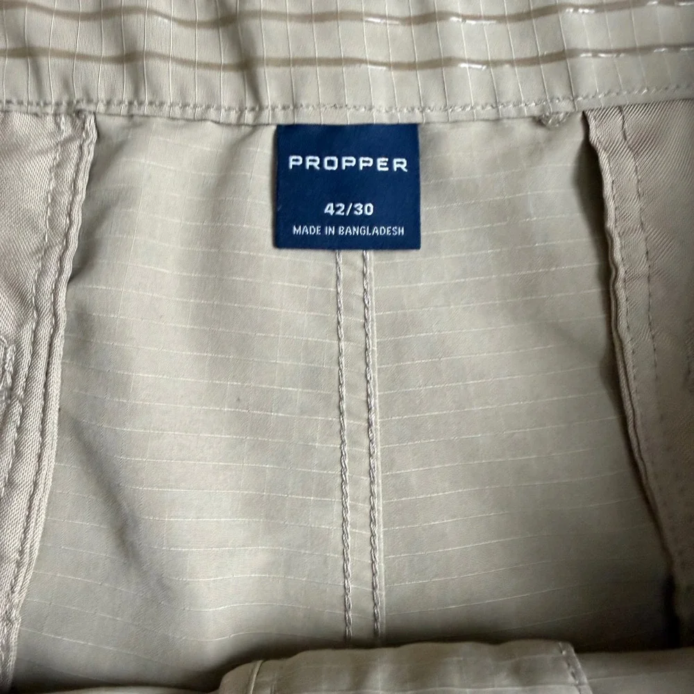 Propper Mens Tactical Ripstop Pants Khaki Tan 42x30 Utility Work Trousers
